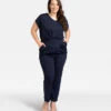 Elegante Jumpsuit Met Zakken En Korte Mouwen DORATA -VivaMode Winkel 89b43382f384469ea009bb216f9ef486