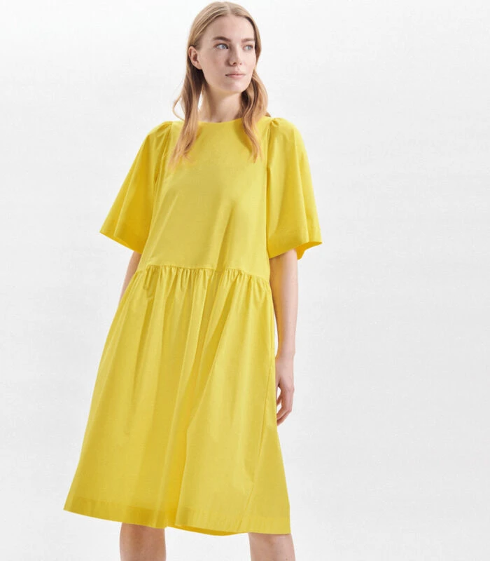 Seidensticker Jurk Uni Korte Mouwen Ronde Hals 3 Seidensticker Jurk Uni Korte Mouwen Ronde Hals