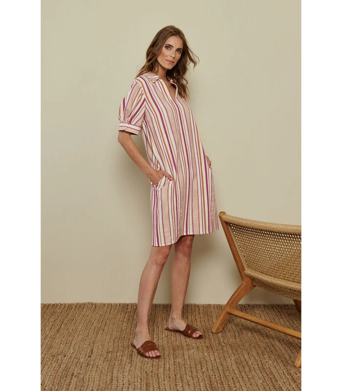 Hemdsjurk Met Strepen 3 Hemdsjurk Met Strepen