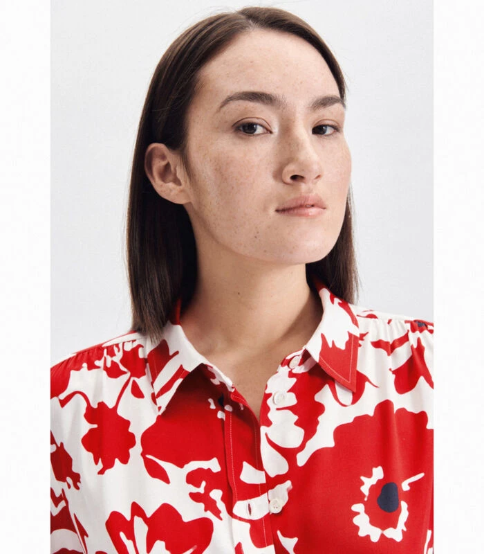 Seidensticker Jurk Bloemen Lange Mouwen Kraag 5 Seidensticker Jurk Bloemen Lange Mouwen Kraag - Afbeelding 3