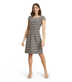 Betty Barclay Kokerjurk Korte Mouwen -VivaMode Winkel 977cdc33b7024a96bb578a5976662230