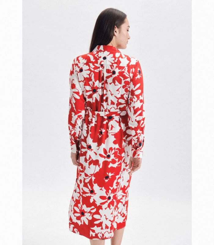 Seidensticker Jurk Bloemen Lange Mouwen Kraag 4 Seidensticker Jurk Bloemen Lange Mouwen Kraag - Afbeelding 2