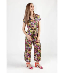 Lange Geprinte Jumpsuit -VivaMode Winkel 9b0568d993064a3aa248bb8a39f00965