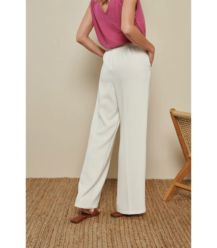Wijde Broek In Off White 4 Wijde Broek In Off White - Afbeelding 2
