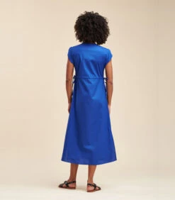 Katoenen Halflange Jurk -VivaMode Winkel 9f3059f0922c4517be06a538c7f81d3f