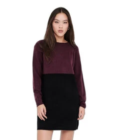 ONLY Gebreide Damesjurk Met Lange Mouwen Onllillo