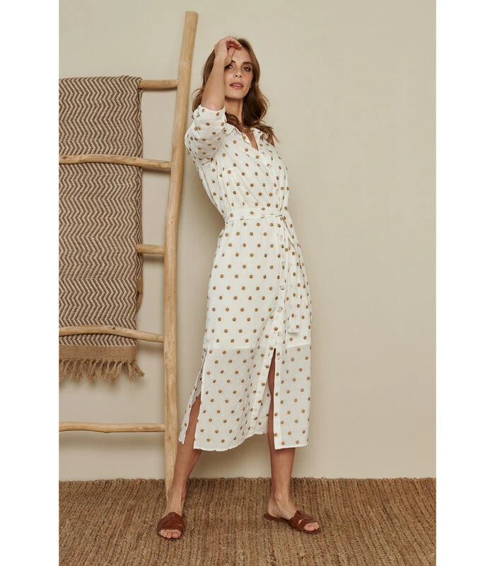 Tuniekjurk Met Ecru En Beige 5 Tuniekjurk Met Ecru En Beige - Afbeelding 3