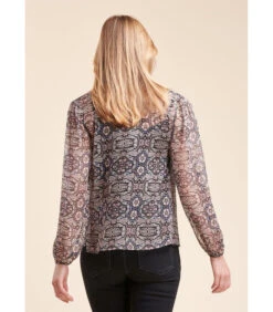 Voldoende Top Met Bloemrijke Print In Polyester Sluier -VivaMode Winkel a796b24095ee4ffdba82b8d2a7ee9e4d