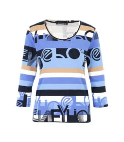 Betty Barclay Basic Shirt Met Ribstructuur -VivaMode Winkel a955ab708e034a00ad32184a68791c8b