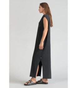 LE TEMPS DES CERISES Lange Jurk Recht POPPY -VivaMode Winkel b8843546f0dd4b228868cc2850b0105e