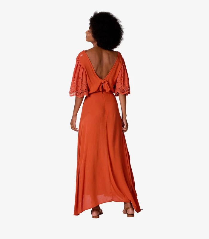 OXBOW Lange Jurk Met Geborduurde Details O1DEAN 5 OXBOW Lange Jurk Met Geborduurde Details O1DEAN - Afbeelding 3