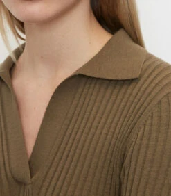 Marc O'Polo Ribgebreide Jurk Met Polokraag -VivaMode Winkel b91e65f1a2ed494885cefce993fff536