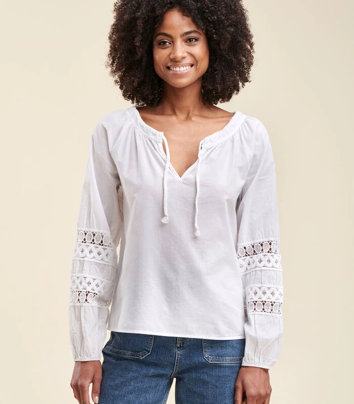 Losse Top In Katoenvoile