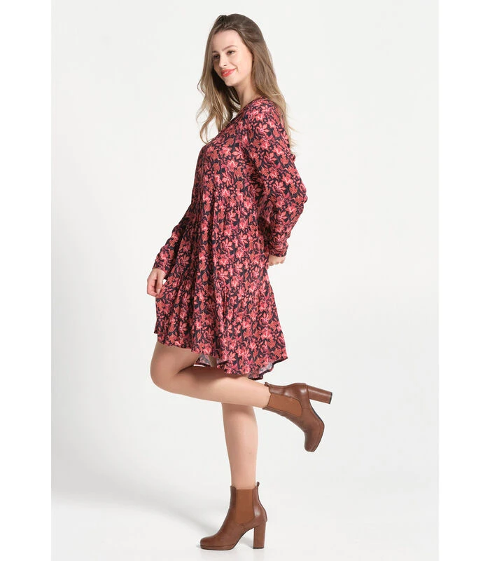 Lange Mouw Uitlopende Jurk 4 Lange Mouw Uitlopende Jurk - Afbeelding 2