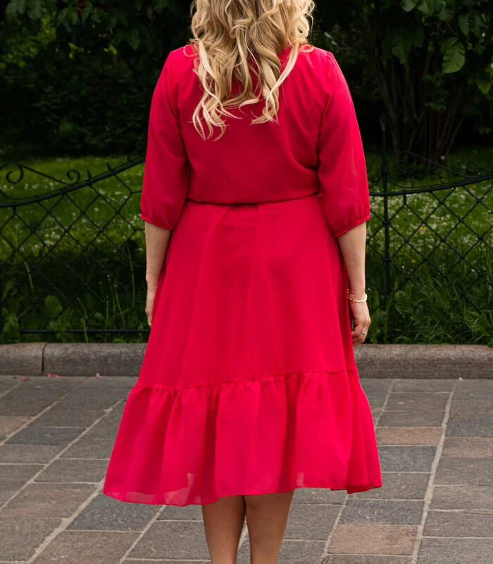 GERARDA Uitlopende Chiffon Formele Jurk 6 GERARDA Uitlopende Chiffon Formele Jurk - Afbeelding 4