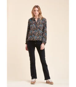 Bloem -Gedrukte Top -VivaMode Winkel bd3f18c46ede4001889c0c067cf2cc6a