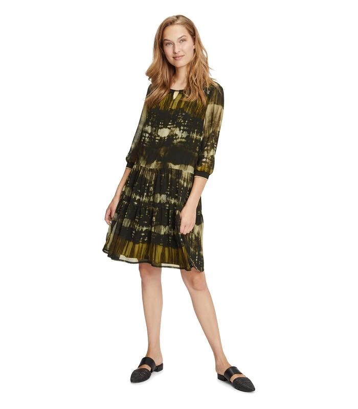 Betty Barclay Chiffon Jurk 3/4e-mouwen 7 Betty Barclay Chiffon Jurk 3/4e-mouwen - Afbeelding 5