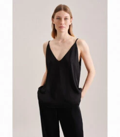 Seidensticker Top Uni Zonder Mouwen V-Hals -VivaMode Winkel c054212650264c1290755ff60b470dc1