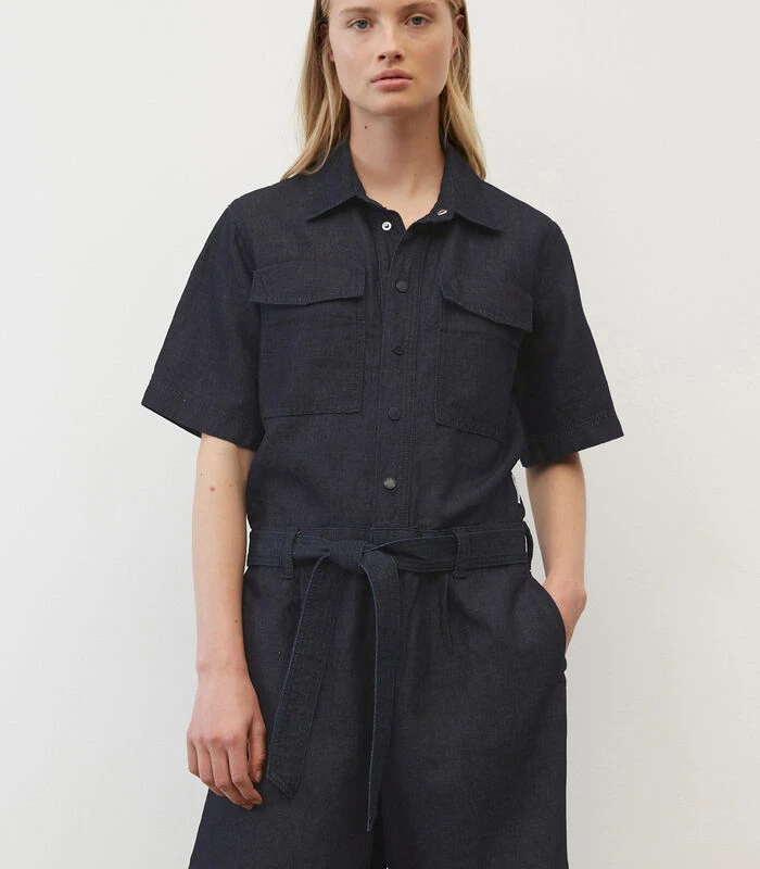 Korte Denim Jumpsuit 4 Korte Denim Jumpsuit - Afbeelding 2