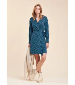 Korte Jurk Met Grafisch Patroonprint