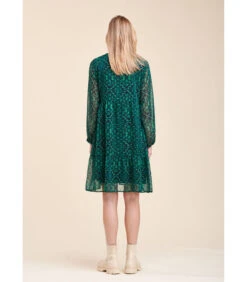 Korte Jurk In Tie & Dye Printed Polyester -VivaMode Winkel c3a459b7b0bd41e9a5006ca8a559a90a