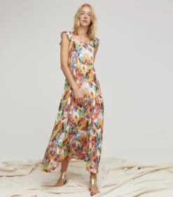 LLUC Lange Jurk Met Print