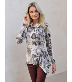 Zacht T-shirt Van Viscose Met Slangenprint DENNY 9 Zacht T-shirt Van Viscose Met Slangenprint DENNY -VivaMode Winkel c4a7bd3933794ec5a8a524c1a88b880f