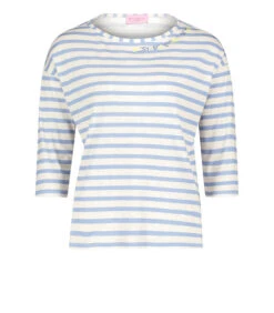 Betty Barclay Gestreept Shirt Met Zijsplitten -VivaMode Winkel c8e6356154424f6999d96849c6100276