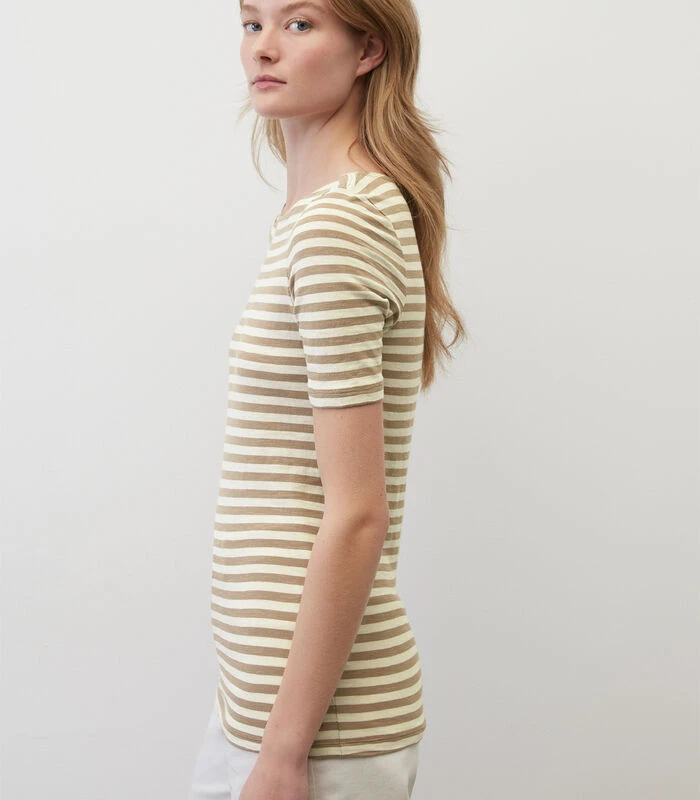 Marc O'Polo Gestreept T-shirt Slim 5 Marc O'Polo Gestreept T-shirt Slim - Afbeelding 4