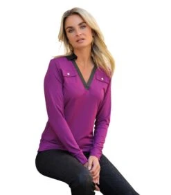 Tshirt Jersey Kraag Leer JUSTIN