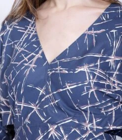 Geometrische Print V-hals Shift Jurk -VivaMode Winkel d2b6a8dacd034fb7b1fdd4c14d16bf9e