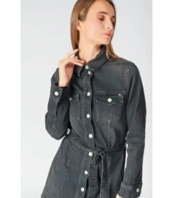 LE TEMPS DES CERISES Jurk Recht Van Jeans HILLS -VivaMode Winkel d4b2b0e4910b43a8899710d683f57e1d