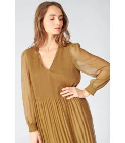 LE TEMPS DES CERISES Lange Jurk Recht TOBY -VivaMode Winkel d4c977f9c19844fe9beeeed23dd108bc