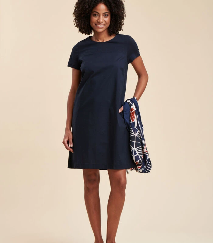 Bi-materiaal Korte Jurk 3 Bi-materiaal Korte Jurk