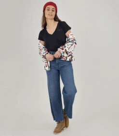 OXBOW T-shirt Met V-hals En Print O2TELBY -VivaMode Winkel d6c2dbd7ce924471b5bf474e5c701d21