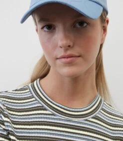 Gestreepte Jersey Jurk Slim -VivaMode Winkel e0b644ab680141328c8fee3827e85934