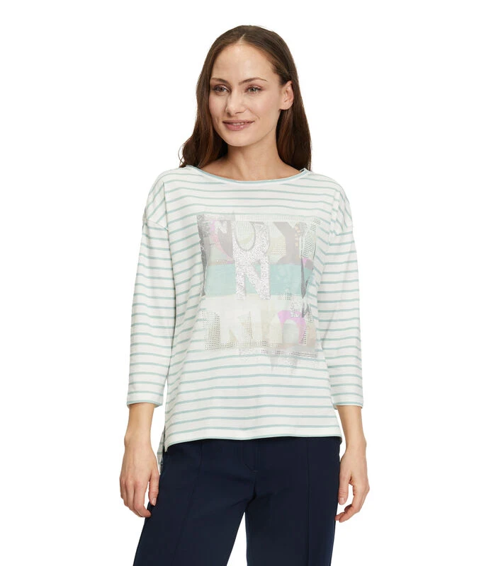 Betty Barclay Gestreept Shirt Met Print