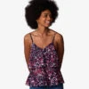 OXBOW Bedrukte Top Met Spaghettibandjes O1CAMELIA -VivaMode Winkel e7d9af5f1da54b03b6bad73182af0350