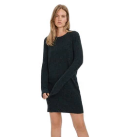 Vero Moda Damesjurk Met Lange Mouwen En O-hals Doffy