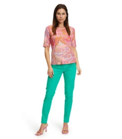 Betty Barclay Basic Shirt Met Ribboordjes -VivaMode Winkel ecca035680ab44d0a419563a605e6d94