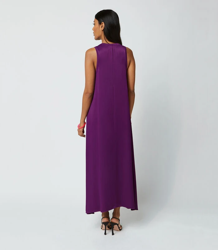 RODIER Lange Satijnen Jurk 4 RODIER Lange Satijnen Jurk - Afbeelding 2