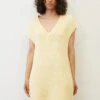 Marc O'Polo Gebreide Jurk Met V-hals -VivaMode Winkel f2393caa67bf45c5b27f9eba27601cc7