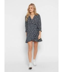 ONLY Dames Jurk Carly Wrap Manches Longues -VivaMode Winkel f3d16a2bbcf24c7e833b3981d610516f