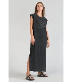 LE TEMPS DES CERISES Lange Jurk Recht POPPY