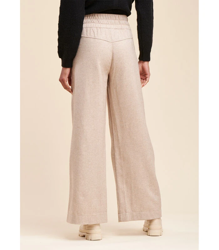 Gemengde Wollen Spanten Broek 5 Gemengde Wollen Spanten Broek - Afbeelding 3