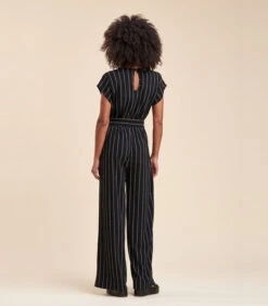 Gestreepte Jersey Jumpsuit -VivaMode Winkel fb826d4a94394133a9e2ecf8514795bb