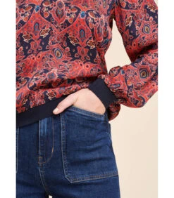 Top In Bedrukte Viscose Satijn -VivaMode Winkel fe27ae47dcc74dde94b1ef18f6c1c028