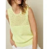 Gele Top In Crochet -VivaMode Winkel fecd117b401149fbba0e12075a57fae1