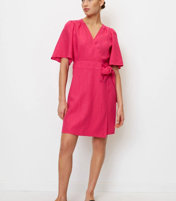 Marc O'Polo Korte Linnen Wikkeljurk 4 Marc O'Polo Korte Linnen Wikkeljurk - Afbeelding 2